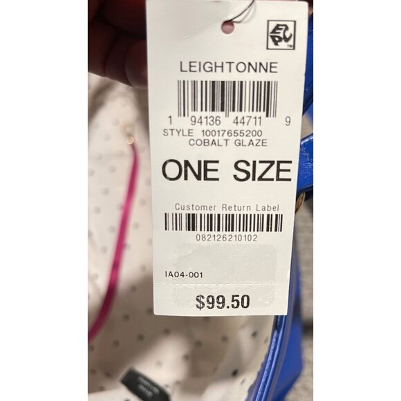 On 34th Leighton Tote Cobalt Glaze Shoulder Travel Bag Blue NWT - Picture 7 of 10